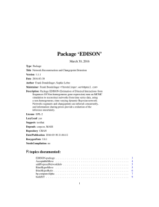 Package `EDISON`
