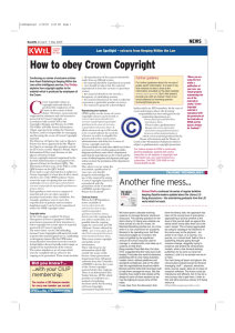 How to obey Crown Copyright