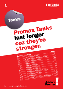 Promax Plastics Tank Section pdf
