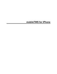 mobileTWS for iPhone - Interactive Brokers