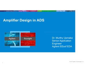 Amplifier Design in ADS