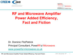 RF and Microwave Amplifier Power Added Efficiency, Fact and Fiction