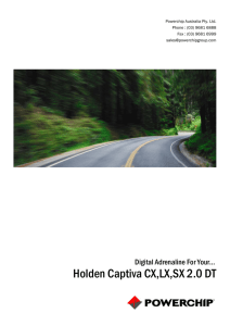 Holden Captiva CX,LX,SX 2.0 DT