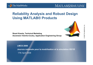 Reliability Analysis and Robust Design Using MATLAB