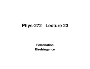 Phys-272 Lecture 23