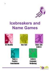 Icebreakers and Name Games
