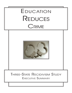Education Reduces Crime - Correctional Education Association