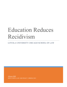 Education Reduces Recidivism