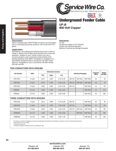 Underground Feeder Cable
