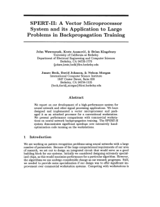 SPERT-II: A Vector Microprocessor System and its Application to