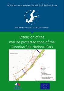 Extension of the marine protected zone of the Curonian