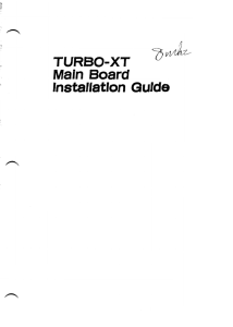 Turbo-XT Main Board - minuszerodegrees.net