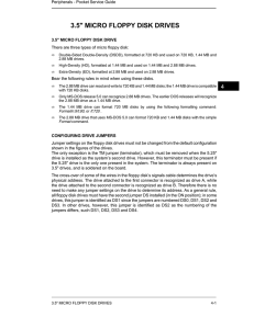 3.5" MICRO FLOPPY DISK DRIVES