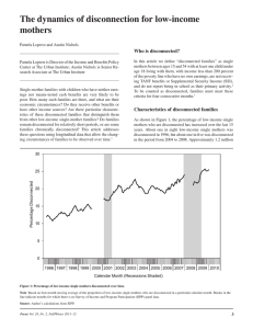 The dynamics of disconnection for low-income mothers