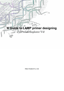 A Guide to LAMP primer designing