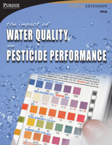 The Impact of Water Quality on Pesticide
