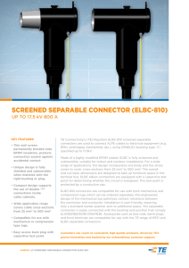 screened separable connector (elbc-810)