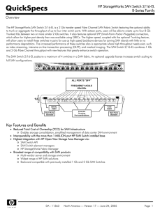 HP StorageWorks SAN Switch 2/16-ELbr>B-Series Family