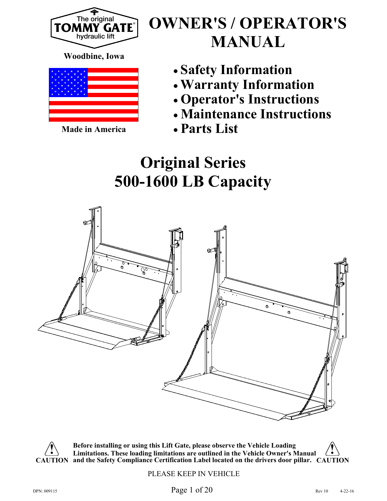 Waltco Liftgate Wiring Diagram