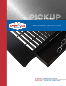 Tommy Gate Pickup Lift Series