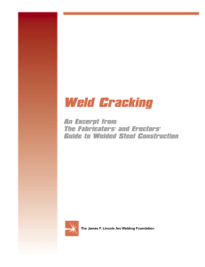 Weld Cracking - Lincoln Electric