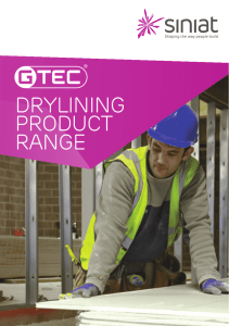 Siniat Drylining Product Range Brochure pdf