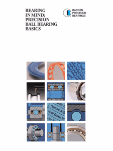 bearing in mind: precision ball bearing basics