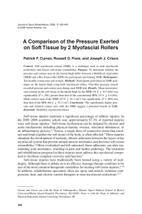 A Comparison of the Pressure Exerted on Soft