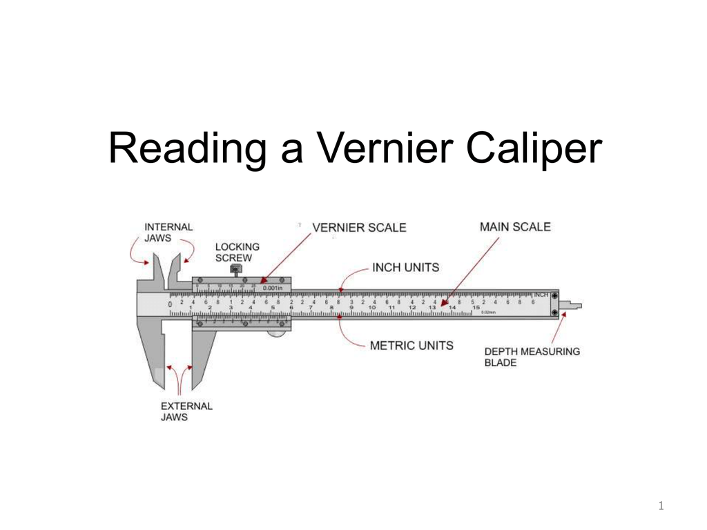 vernier caliper reading