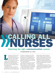Calling all Nurses: Selecting the Right