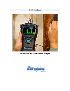 ECHO Series Thickness Gages