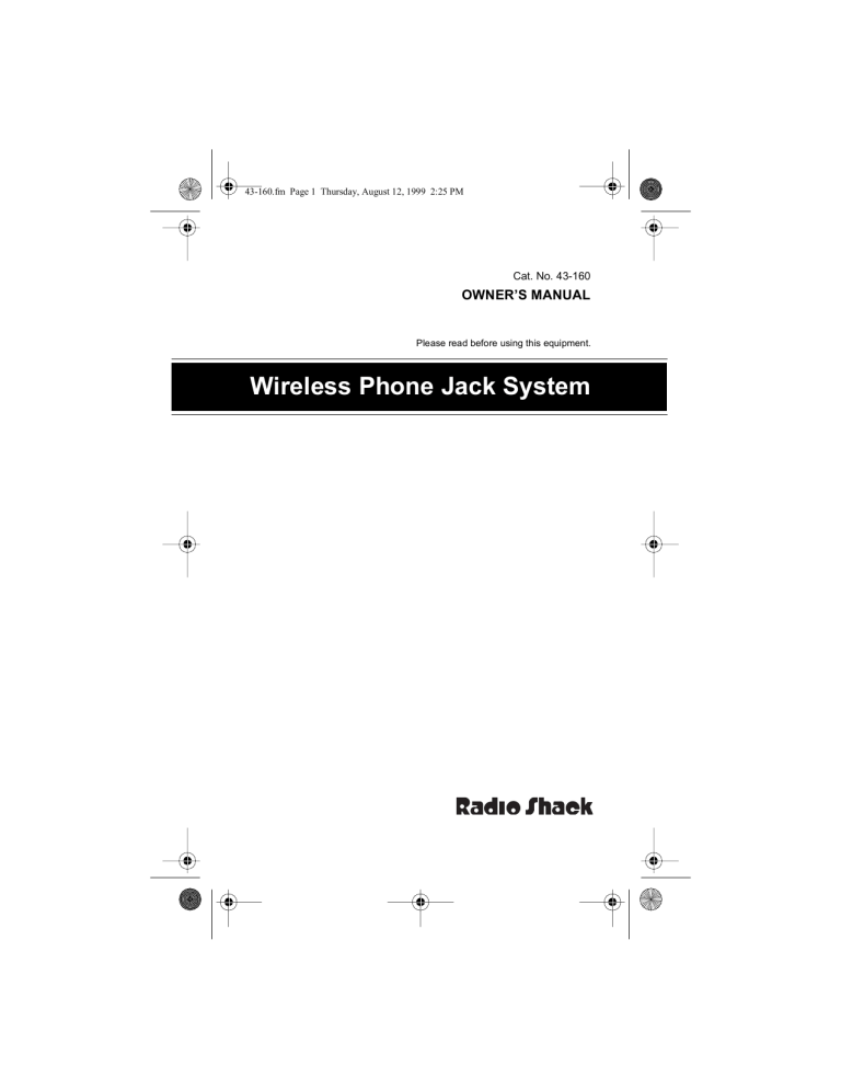 Wireless Phone Jack System