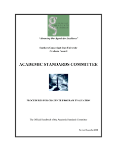 academic standards committee - Southern Connecticut State