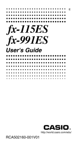 fx-115ES/991ES - Support