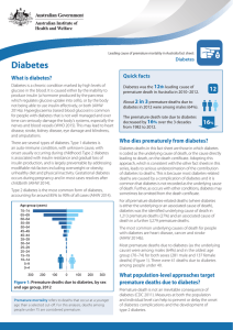 Leading cause of premature mortality in Australia fact sheet