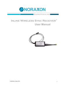 Inline Wireless Sync Receiver User Manual