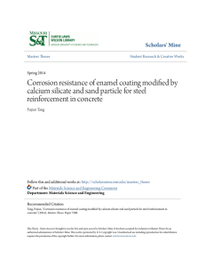 Corrosion resistance of enamel coating modified by