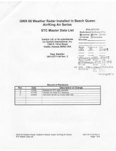 GWX 68 Weather Radar Installed in Beech Queen Air/King