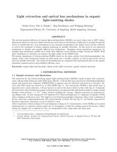 Light extraction and optical loss mechanisms in