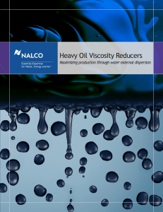 Heavy Oil Viscosity Reducers