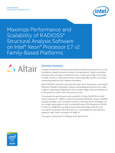 Maximize Performance and Scalability of RADIOSS* Structural