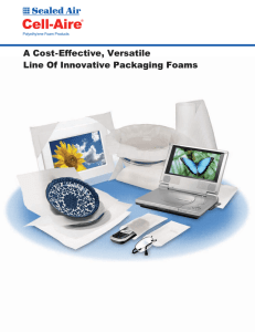 Cell-Aire® Polyethylene Foam Products Brochure