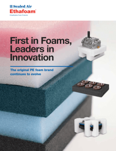 Ethafoam® Polyethylene Foam Brochure - Sealed Air - Cre-o-pack