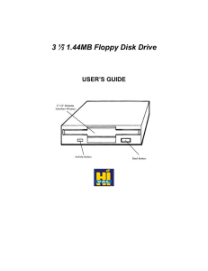 3 ½” 1.44MB Floppy Disk Drive
