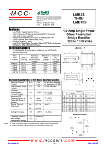 LMB10S-TP Datasheet - Mouser Electronics