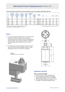 Mechanical Power Clamping Screw I Series SC