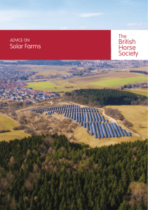 Solar Farms - British Horse Society