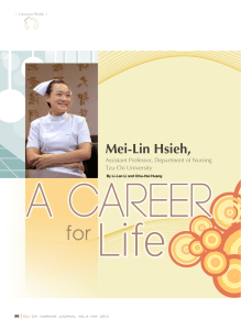 Mei-Lin Hsieh, Assistant Professor, Department of Nursing, Tzu Chi