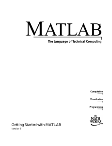 Getting Started with MATLAB