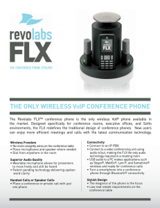 The Only Wireless VOiP COnferenCe PhOne